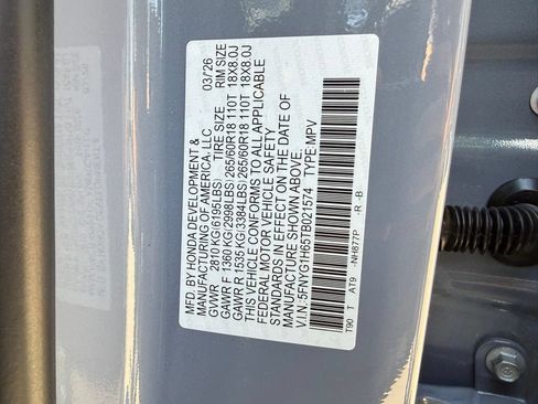 Certified 2026 Honda Pilot TrailSport image 33