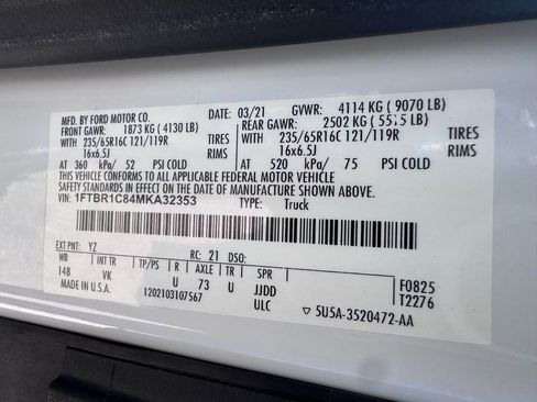 Used 2021 Ford Transit 250 Medium Roof RWD image 44