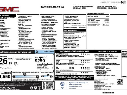 Used 2020 GMC Terrain SLE w/ Driver Convenience Package image 9