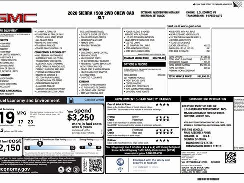 Used 2020 GMC Sierra 1500 SLT image 53