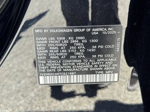 Used 2026 Volkswagen Atlas SE AWD/4WD image 25
