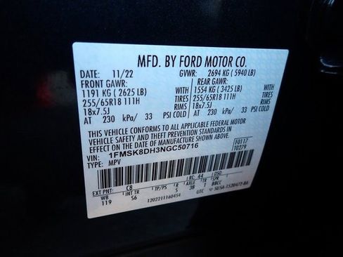 Certified 2022 Ford Explorer XLT w/ Equipment Group 202A image 24