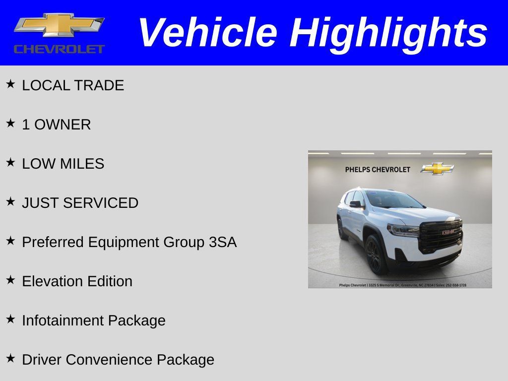 Certified 2023 GMC Acadia SLE w/ Driver Convenience Package FWD image 2