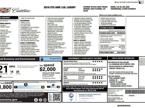 Used 2019 Cadillac CTS Luxury image 4