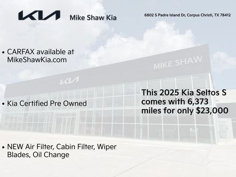 Certified 2025 Kia Seltos S FWD image 3