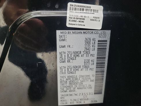 Used 2022 Nissan Pathfinder SV image 33