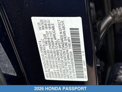 Certified 2026 Honda Passport TrailSport image 33