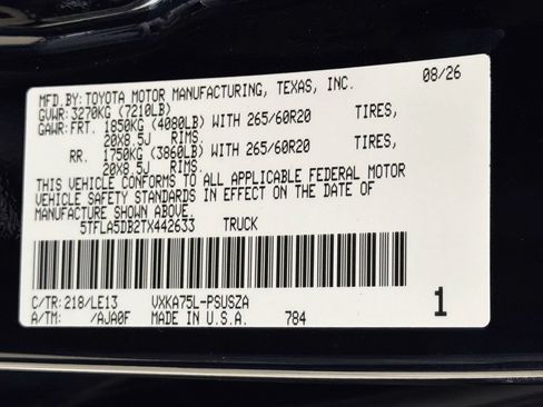 New 2026 Toyota Tundra SR5 w/ SR5 Premium Package AWD/4WD image 27