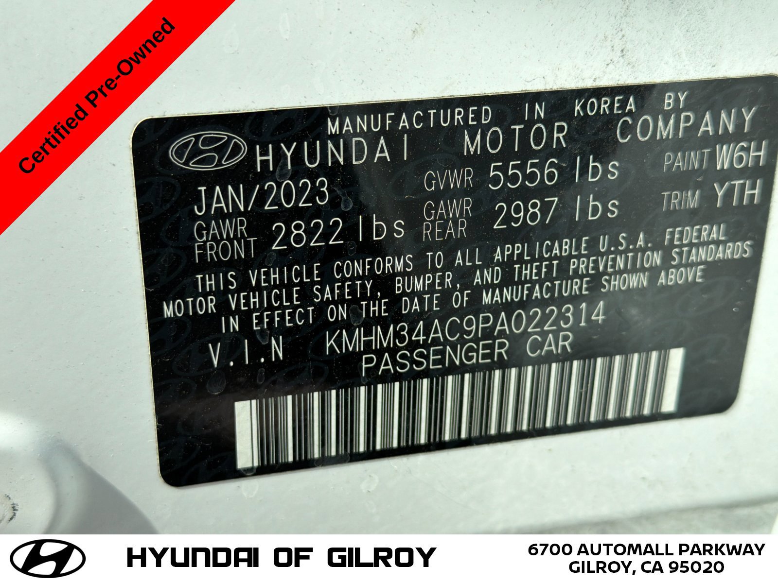 Certified 2023 Hyundai Ioniq 6 SEL AWD/4WD image 30