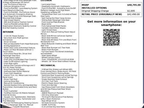 Used 2021 Ford Transit 250 148 High Roof w/ Load Area Protection Package image 10