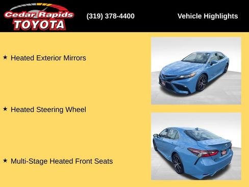 Certified 2024 Toyota Camry SE w/ Cold Weather Package FWD image 25