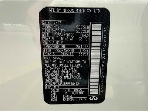 Used 2023 INFINITI QX55 Luxe w/ Cargo Package image 33