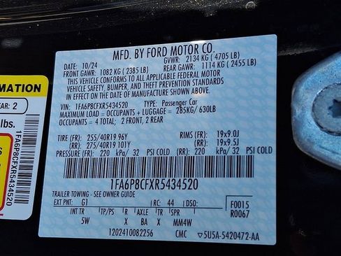 Certified 2024 Ford Mustang GT Premium w/ GT Performance Package image 26