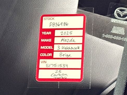 Used 2025 MAZDA MAZDA3 Carbon AWD/4WD image 25