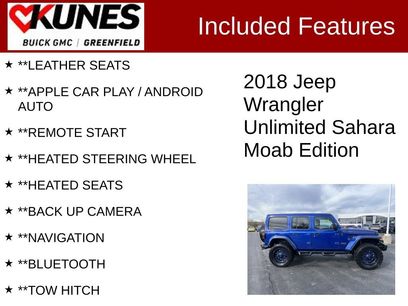 Used 2018 Jeep Wrangler Unlimited Sahara w/ Quick Order Package 24M Moab
