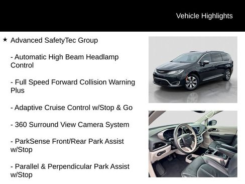 Used 2018 Chrysler Pacifica Limited w/ Advanced Safetytec Group FWD image 11