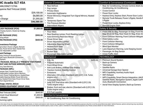 Certified 2022 GMC Acadia SLT w/ Technology Package FWD image 2