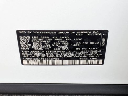 New 2026 Volkswagen Atlas Peak Edition AWD/4WD image 38
