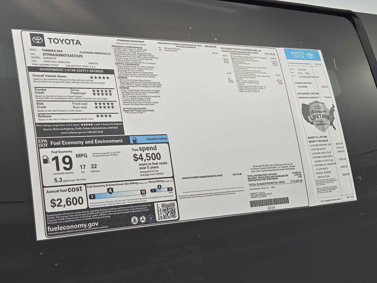New 2026 Toyota Tundra Platinum AWD/4WD image 29