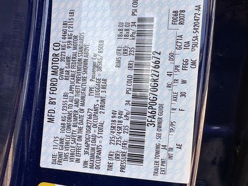 Used 2016 Ford Fusion S w/ Equipment Group 101A FWD image 16
