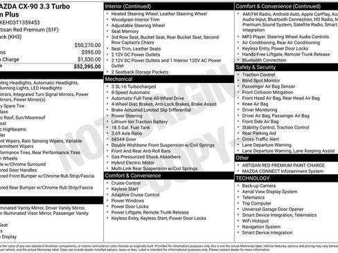 New 2026 MAZDA CX-90 3.3 Turbo w/ Premium Plus Pkg AWD/4WD image 6