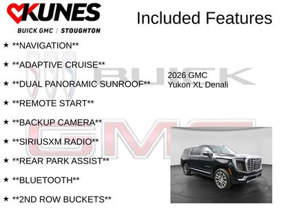 New 2026 GMC Yukon XL Denali w/ Sun & Power Step Package