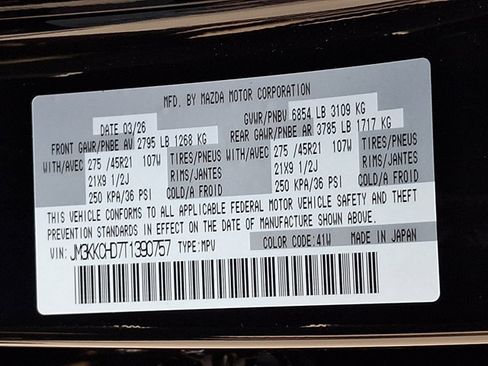 New 2026 MAZDA CX-90 3.3 Turbo w/ Premium Sport Pkg AWD/4WD image 21