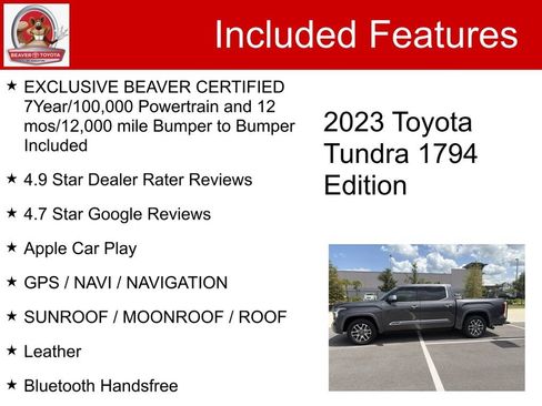Used 2023 Toyota Tundra 1794 Edition w/ Advanced Package RWD image 5