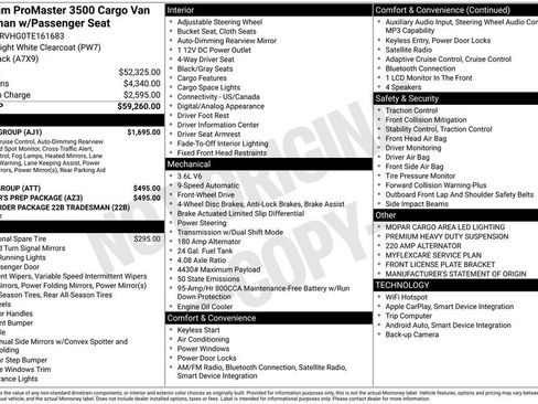 New 2026 RAM ProMaster 3500 w/ Safety Group image 2