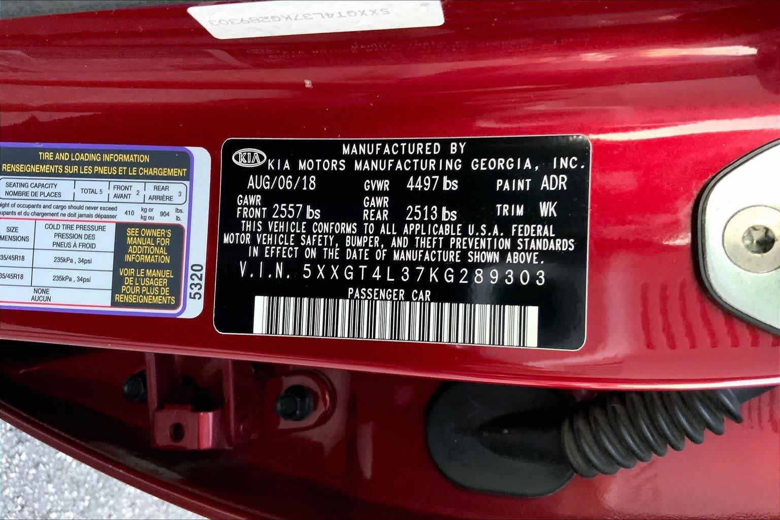 Used 2019 Kia Optima S w/ S Panoramic Sunroof Package FWD image 29