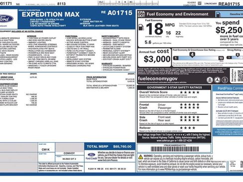 Used 2024 Ford Expedition Max Limited AWD/4WD image 4