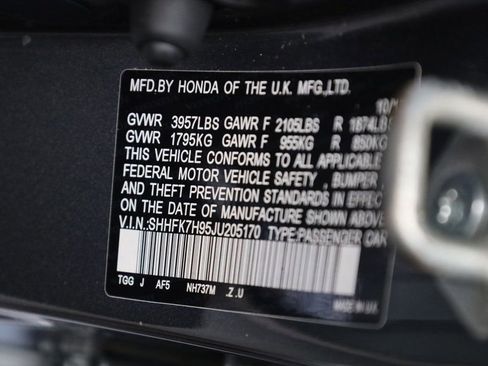 Used 2018 Honda Civic Sport Touring image 10