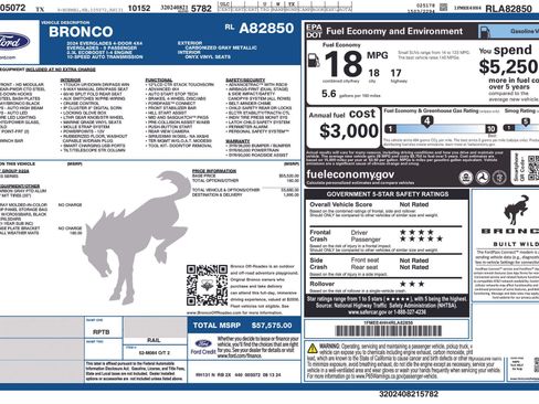 Used 2024 Ford Bronco Everglades AWD/4WD image 2