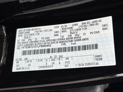 Used 2020 Ford F150 XLT w/ Equipment Group 302A Luxury image 34