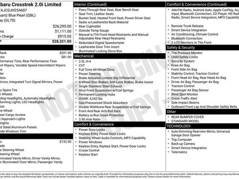 Used 2018 Subaru Crosstrek 2.0i Limited image 38