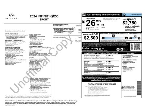 Used 2024 INFINITI QX50 Sport image 2