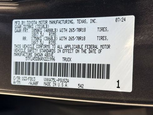 Used 2024 Toyota Tundra SR5 AWD/4WD image 43