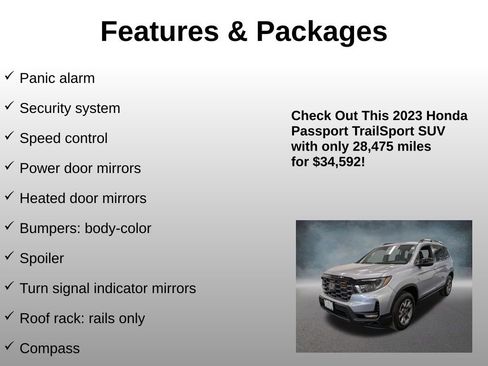 Certified 2023 Honda Passport TrailSport image 24