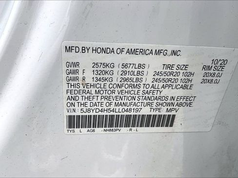 Used 2020 Acura MDX SH-AWD w/ Technology Package image 45