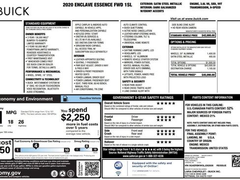 Used 2020 Buick Enclave Essence FWD image 6