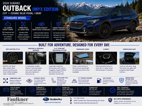 Certified 2024 Subaru Outback Onyx Edition AWD/4WD image 2
