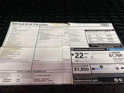 Used 2020 Audi Q3 2.0T Premium w/ Convenience Package image 94