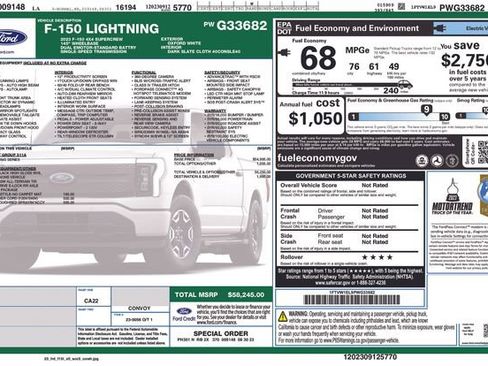 Used 2023 Ford F150 Lightning XLT image 4