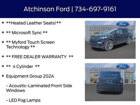 Certified 2021 Ford Explorer XLT w/ Equipment Group 202A image 8