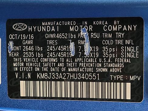 Used 2017 Hyundai Tucson Limited w/ Limited Ultimate Package 03 FWD image 33