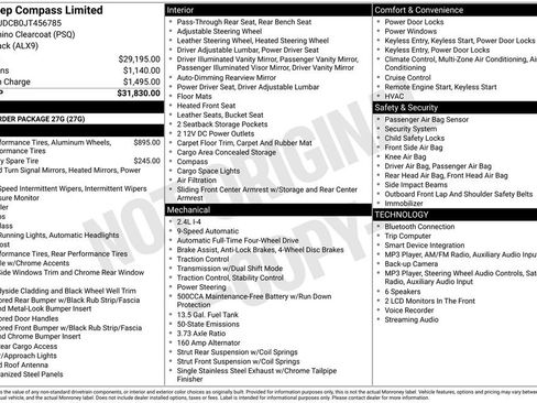 Used 2018 Jeep Compass Limited AWD/4WD image 2