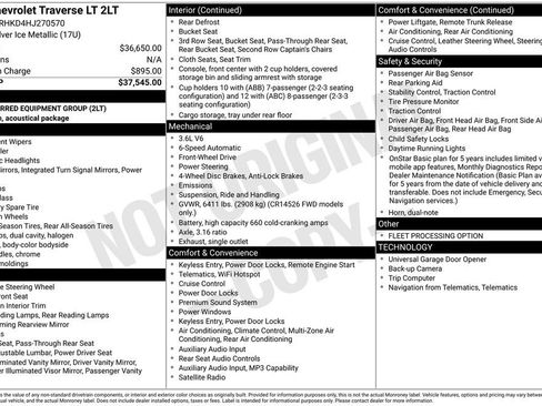 Used 2017 Chevrolet Traverse LT FWD image 27