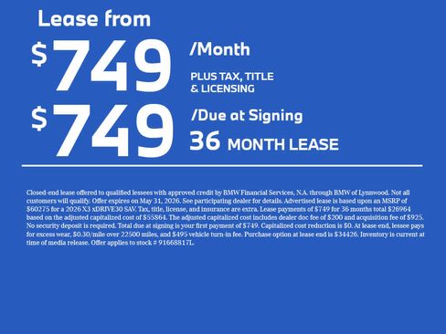 Used 2026 BMW X3 xDrive30i AWD/4WD image 2