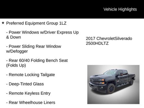 Used 2017 Chevrolet Silverado 2500 LTZ w/ Duramax Plus Package image 4