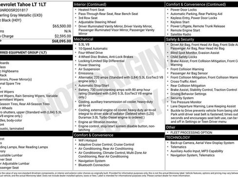 Used 2025 Chevrolet Tahoe LT AWD/4WD image 6